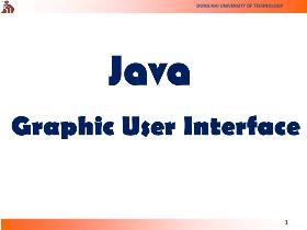 Java Graphics User Interface