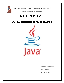 Lab report object oriented programming 1